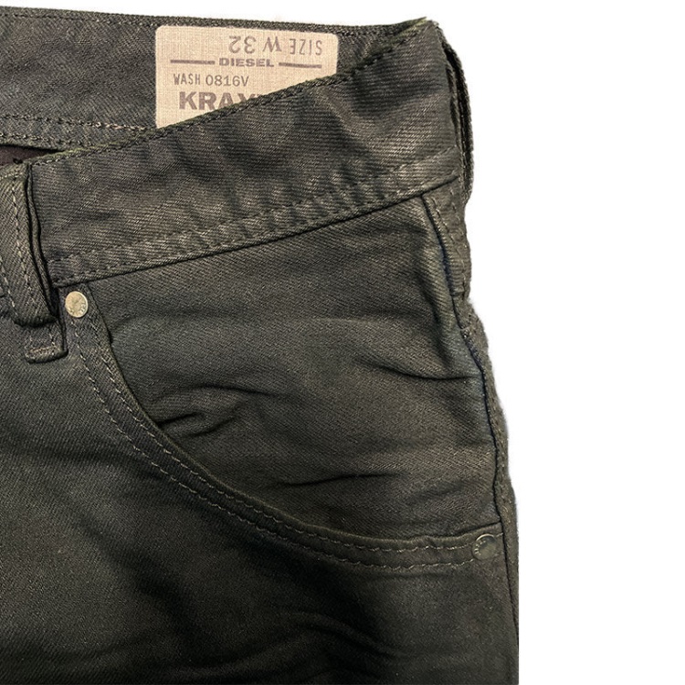 Krayver 0816V Men's Jeans Denim Stretch Regular Slim Carrot Fit Trousers Diesel