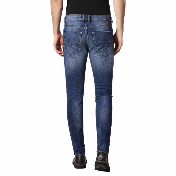 Diesel Tepphar 084Gg Men's Denim Jeans Distressed Stretch Slim Fit Carrot