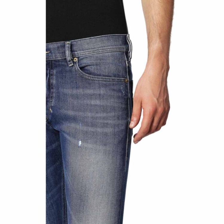 Diesel Tepphar 084Gg Men's Denim Jeans Distressed Stretch Slim Fit Carrot