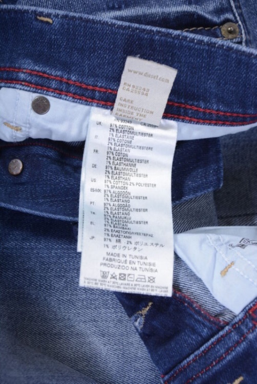 Diesel Tepphar 084Gg Men's Denim Jeans Distressed Stretch Slim Fit Carrot