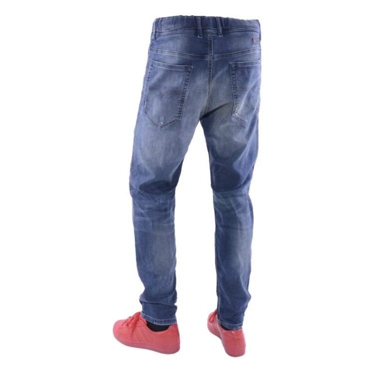 Narrot-Ne 0666W Men's Denim Jeans Sweat Jogg Distressed Regular Fit Carrot Diesel