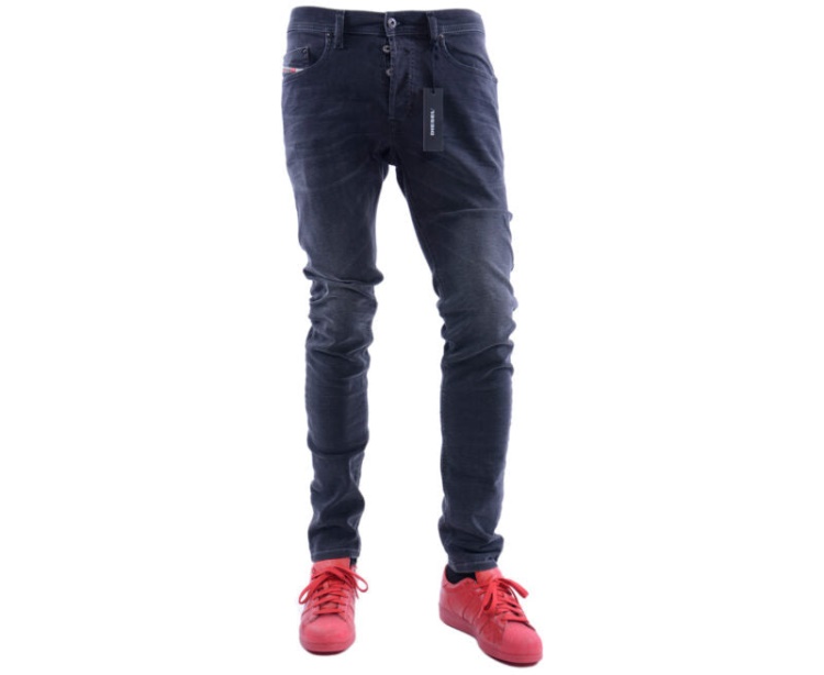 Diesel Tepphar R9F66 Men's Denim Jeans Stretch Slim Fit Carrot Leg Casual Trouser