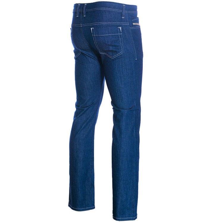 Men's Jeans Regular Fit Straight Cotton Trousers Casual Blue Denim Pants Diesel