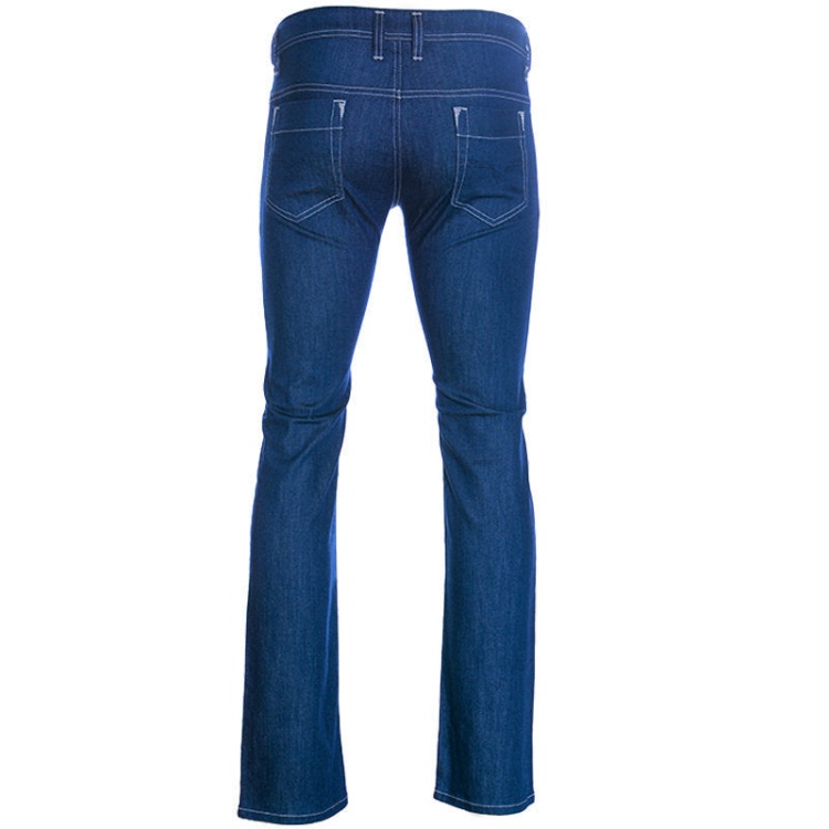 Men's Jeans Regular Fit Straight Cotton Trousers Casual Blue Denim Pants Diesel