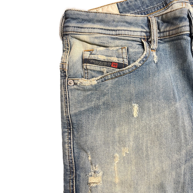 Diesel Thommer 0B1Au Men's Jeans Denim Stretch Slim Fit Casual Trousers