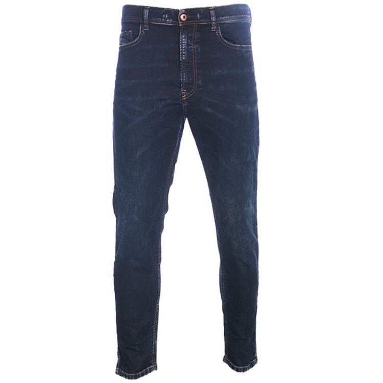 Men's Jeans Denim Regular Slim Fit Casual Pants Dark Blue Trousers Diesel