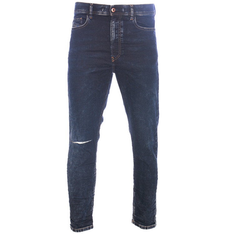 Diesel Men's Denim Jeans Regular Slim Fit Casual Pants Dark Blue Trousers