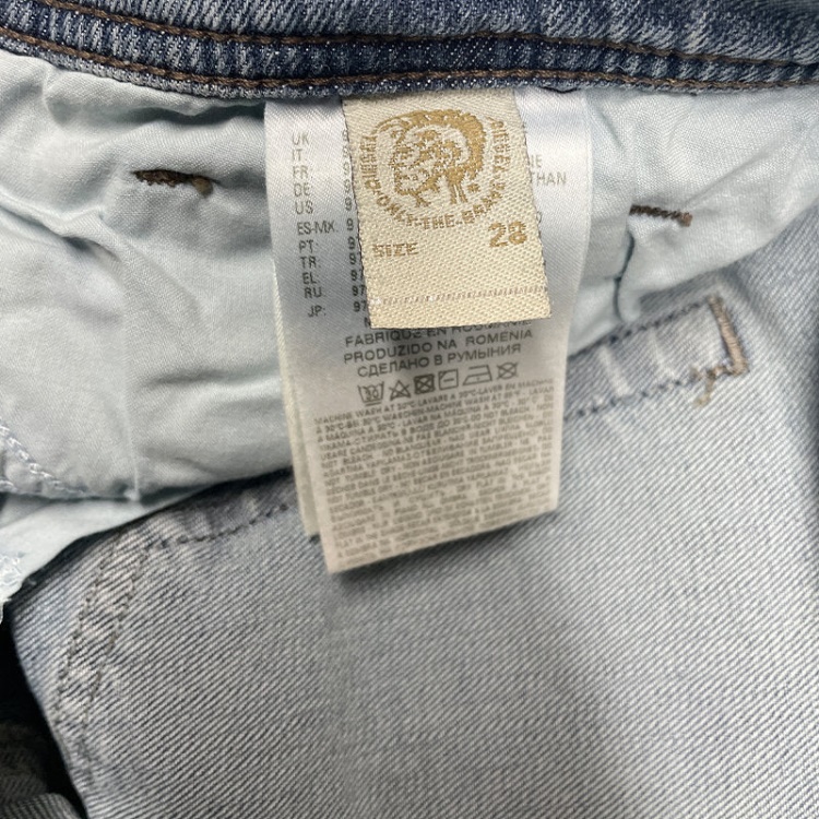 Diesel Tepphar 0687V Men's Slim Fit Carrot Jeans Denim Cotton Stretch Button Fly