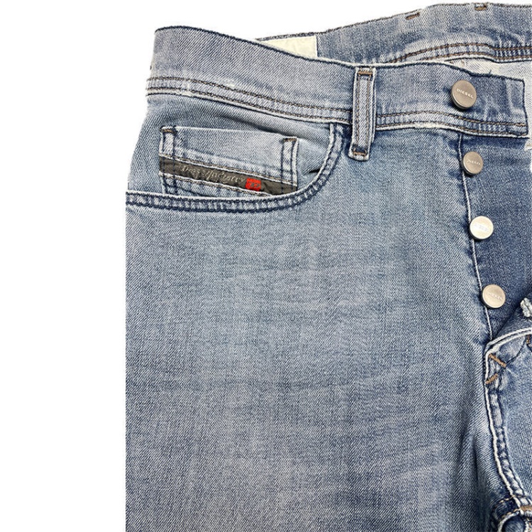 Diesel Tepphar 0687V Men's Slim Fit Carrot Jeans Denim Cotton Stretch Button Fly