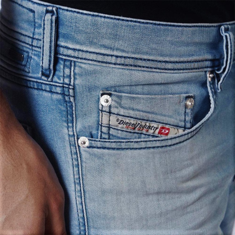 Tepphar 084Cu Men's Denim Jeans Slim Tapered Fit Casual Denim Pants Cotton Diesel