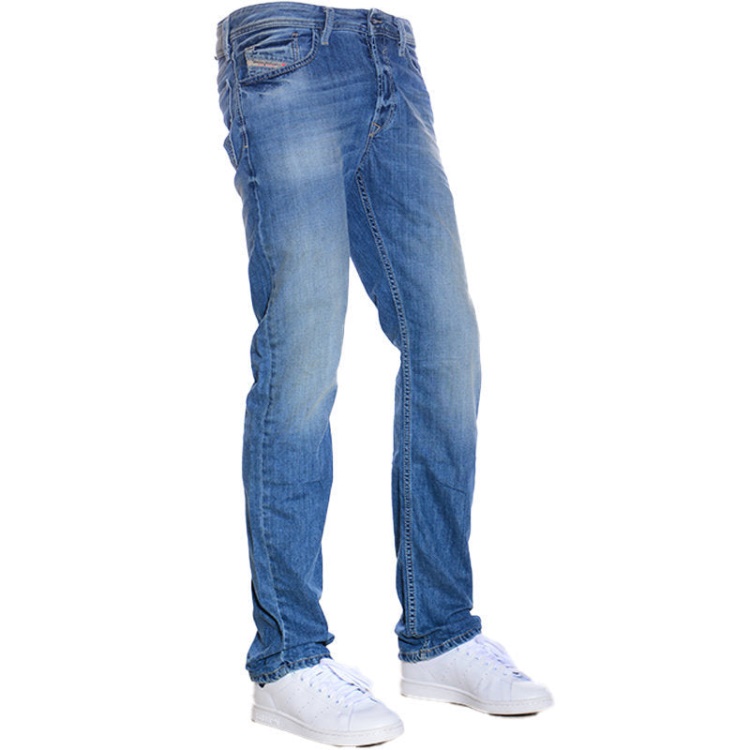 Diesel Waykee 0840L Men's Jeans Denim Regular Straight Fit Casual Trousers Cotton