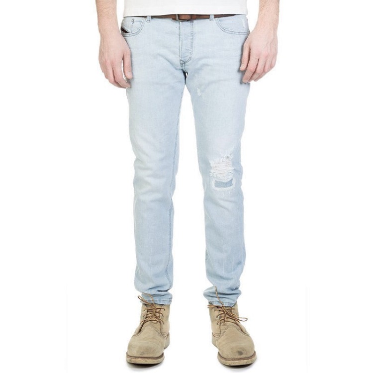 Sleenker 0689L Men's Jeans Distressed Denim Stretch Cotton Slim Skinny Fit Diesel