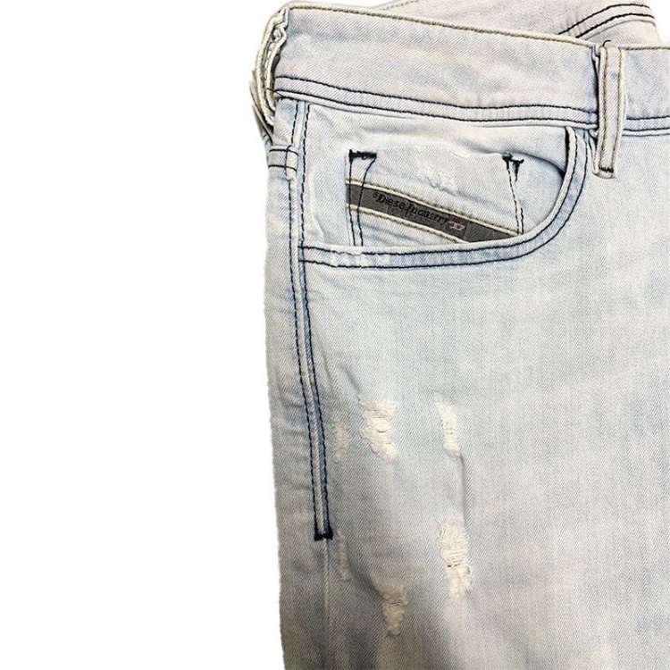 Sleenker 0689L Men's Jeans Distressed Denim Stretch Cotton Slim Skinny Fit Diesel