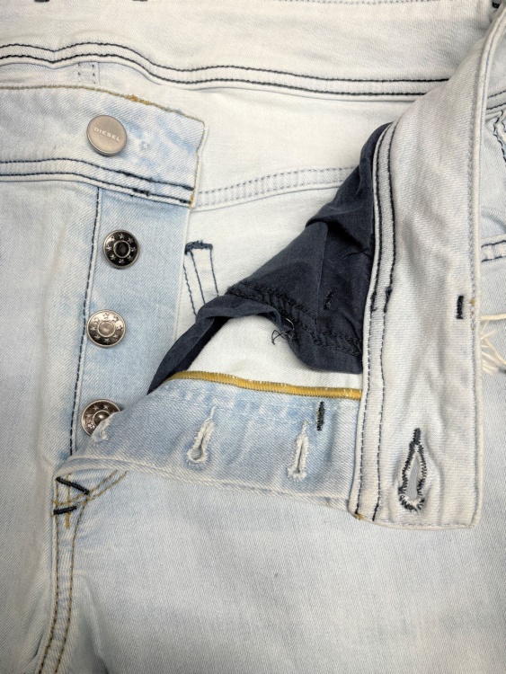 Sleenker 0689L Men's Jeans Distressed Denim Stretch Cotton Slim Skinny Fit Diesel