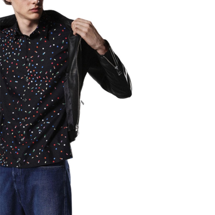 Diesel S Art 0Paqj Men's Shirt Short Sleeves Casual Summer Outwear Cotton Shirts