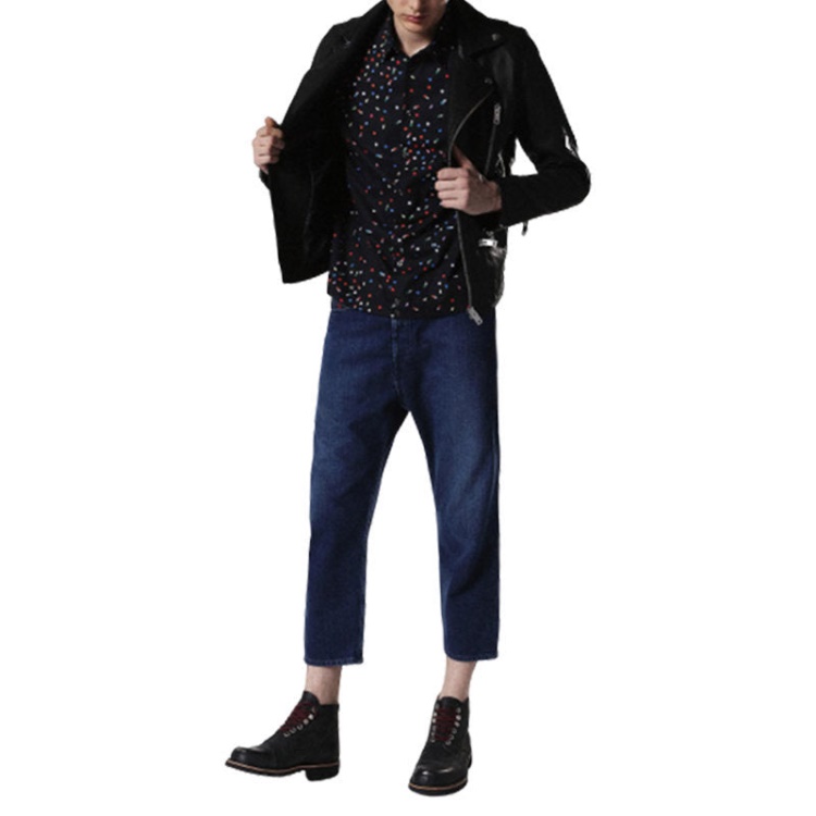 Diesel S Art 0Paqj Men's Shirt Short Sleeves Casual Summer Outwear Cotton Shirts