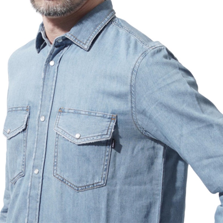 Diesel D Rooke 0Easj Men's Denim Shirt Long Sleeve Summer Casual Cotton Shirt