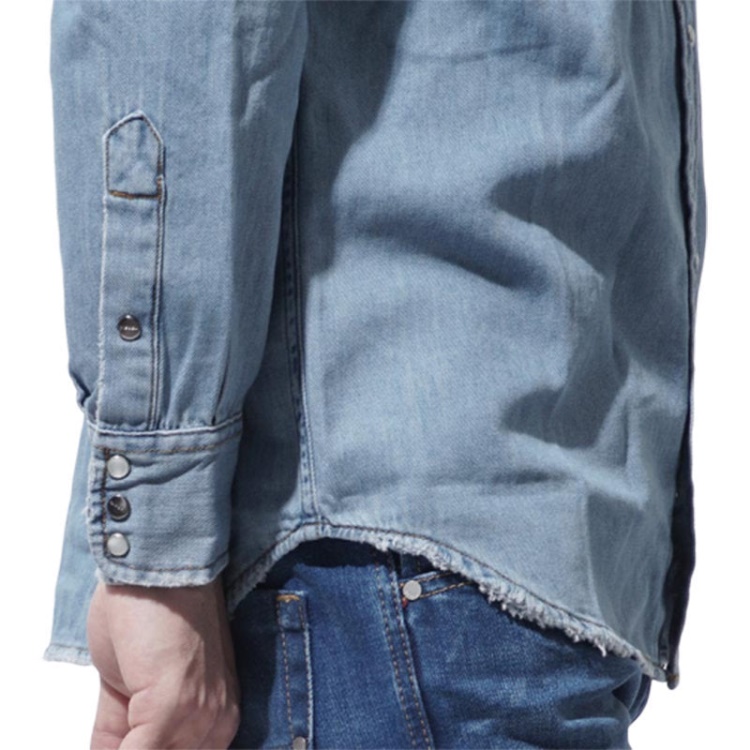 Diesel D Rooke 0Easj Men's Denim Shirt Long Sleeve Summer Casual Cotton Shirt