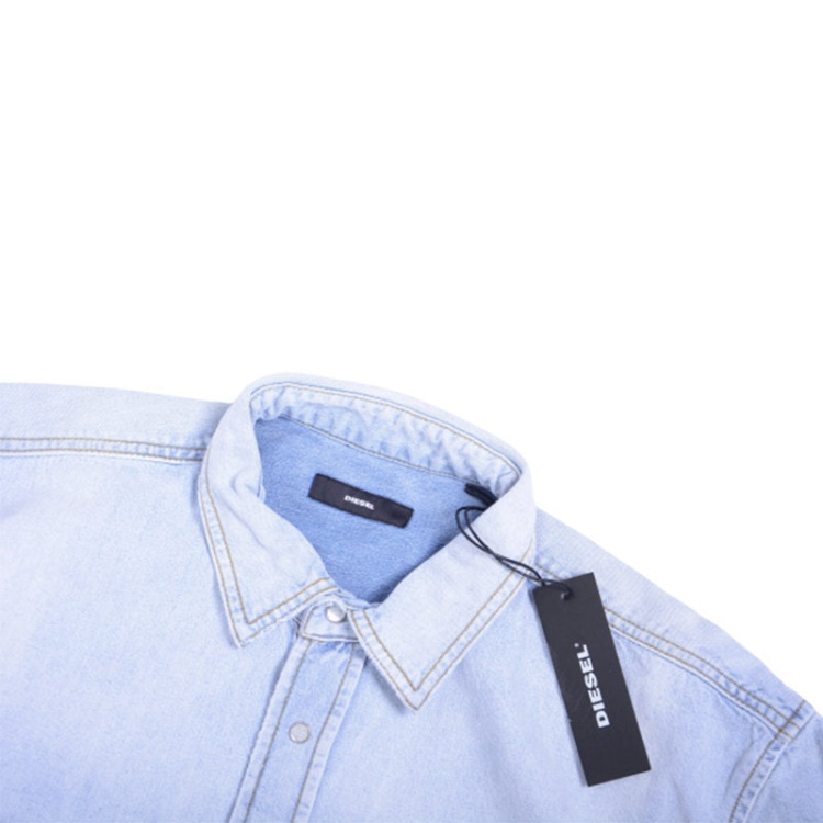 Diesel D Rooke Chemise 0Garu Men's Denim Shirt Long Sleeve Casual Western Shirt