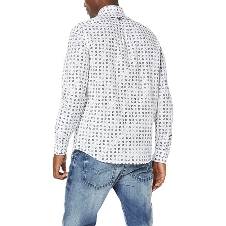 Diesel S Akura Men's Shirt Long Sleeve Slim Fit Shirt Soft Cotton Camicia M - L