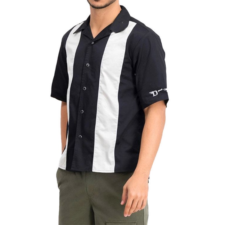 Diesel S Kingi Men's Shirt Regular Fit Casual Cotton Short Sleeve Outwear Summer