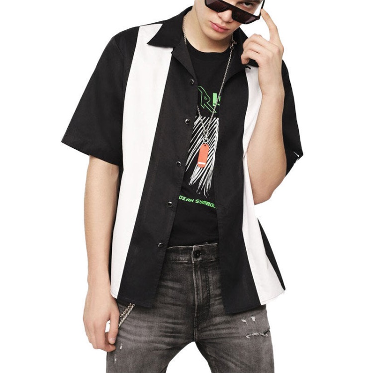 Diesel S Kingi Men's Shirt Regular Fit Casual Cotton Short Sleeve Outwear Summer