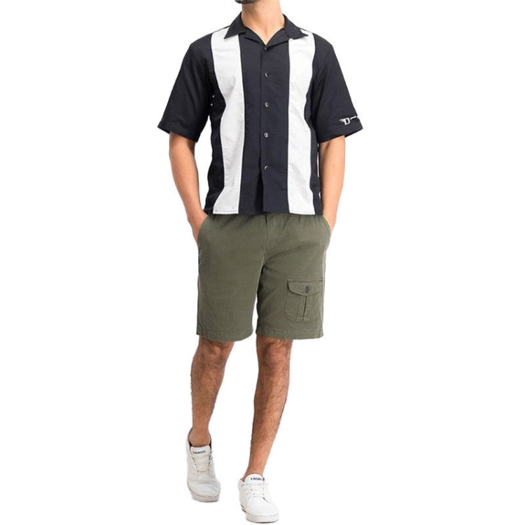 Diesel S Kingi Men's Shirt Regular Fit Casual Cotton Short Sleeve Outwear Summer