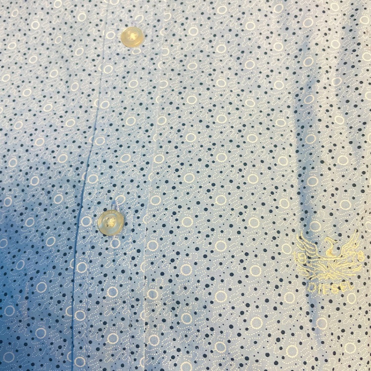 S Dunes Men's Shirt Slim Contemporary Fit Casual Cotton Long Sleeve Office Diesel