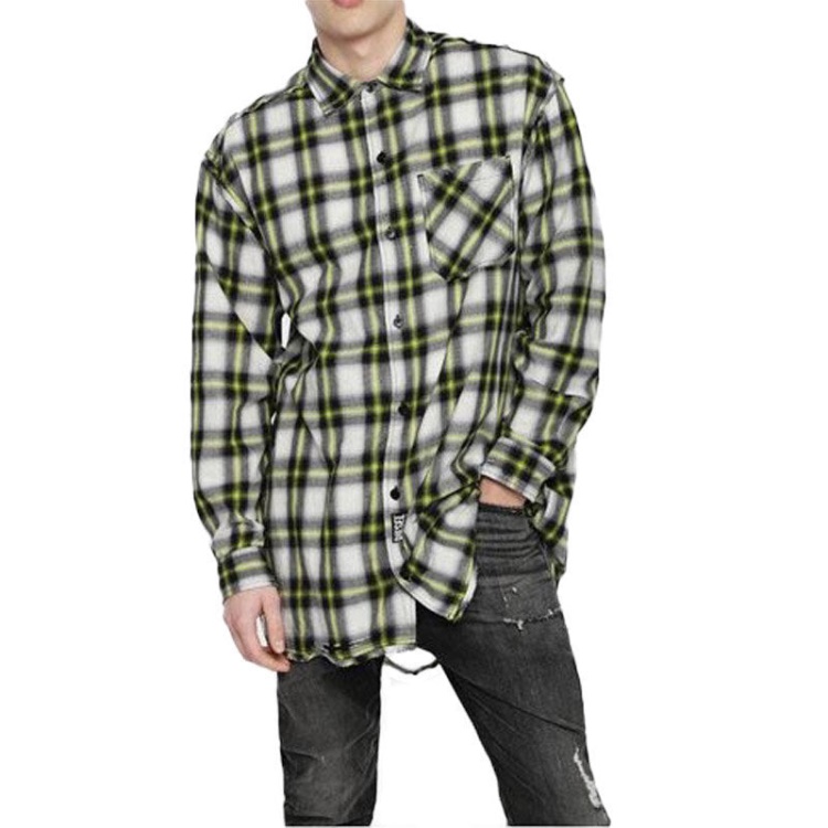 Diesel S Machito Men's Shirt Oversize Fit Casual Cotton Long Sleeve Smart Office