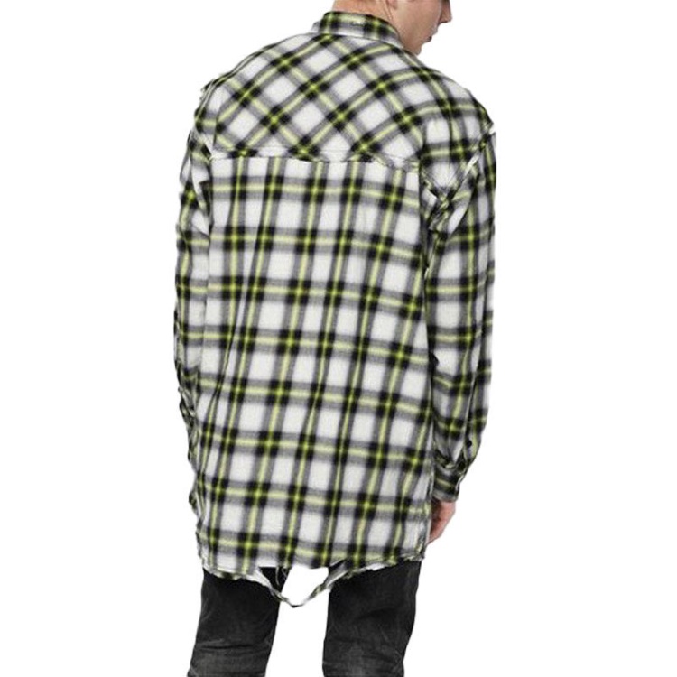 Diesel S Machito Men's Shirt Oversize Fit Casual Cotton Long Sleeve Smart Office