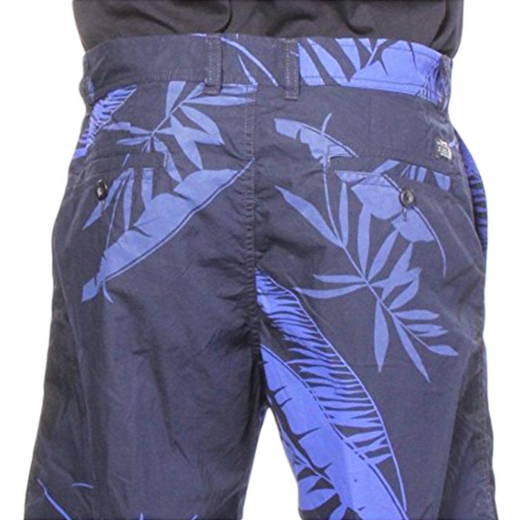 P Cooper Np 0Gajz Men's Shorts Floral Print Cotton Summer Casual Beachwear Diesel