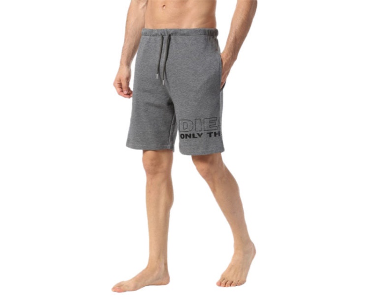 Diesel Umlb Pan Only The Brave Men's Fleece Shorts Summer Beachwear Bermudas