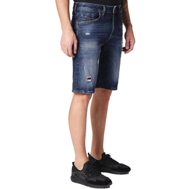 Diesel Thoshort 084Qt Men's Denim Jeans Shorts Summer Casual Beach Faded Shorts