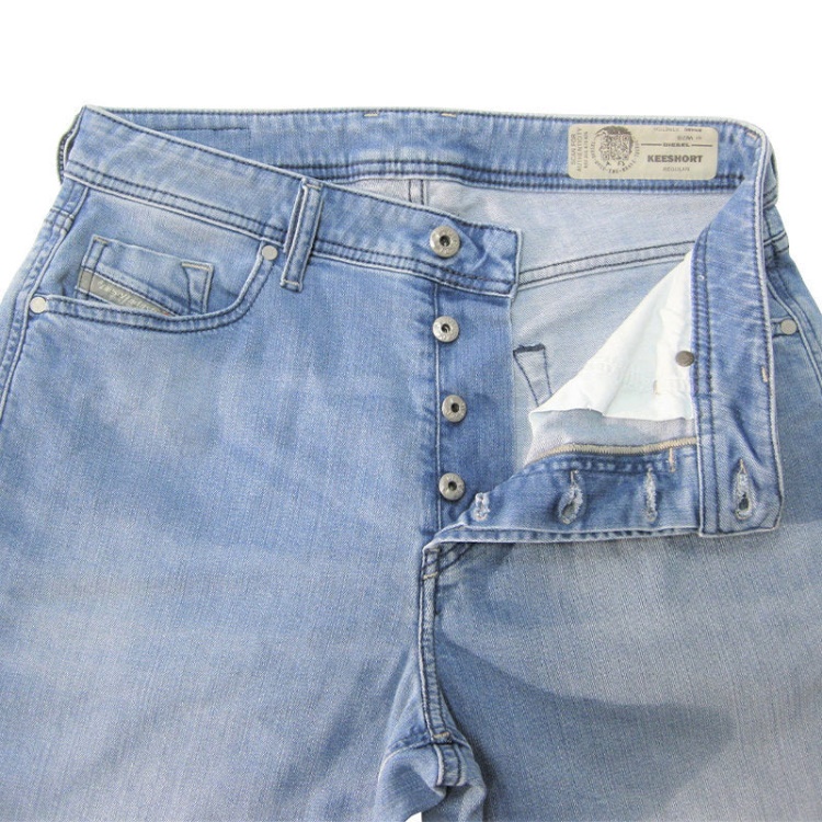 Keeshort Rn84Q Men's Denim Jeans Shorts Summer Casual Beach Faded Shorts Diesel