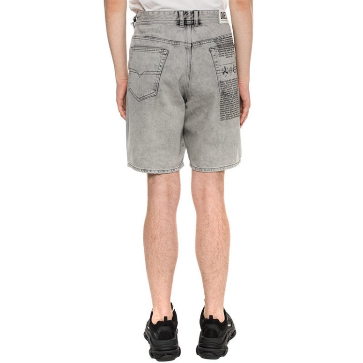 D Willoh 0Nawa Men's Denim Jeans Shorts Summer Casual Beach Faded Shorts Diesel