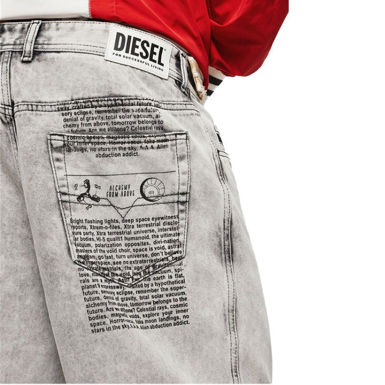 D Willoh 0Nawa Men's Denim Jeans Shorts Summer Casual Beach Faded Shorts Diesel