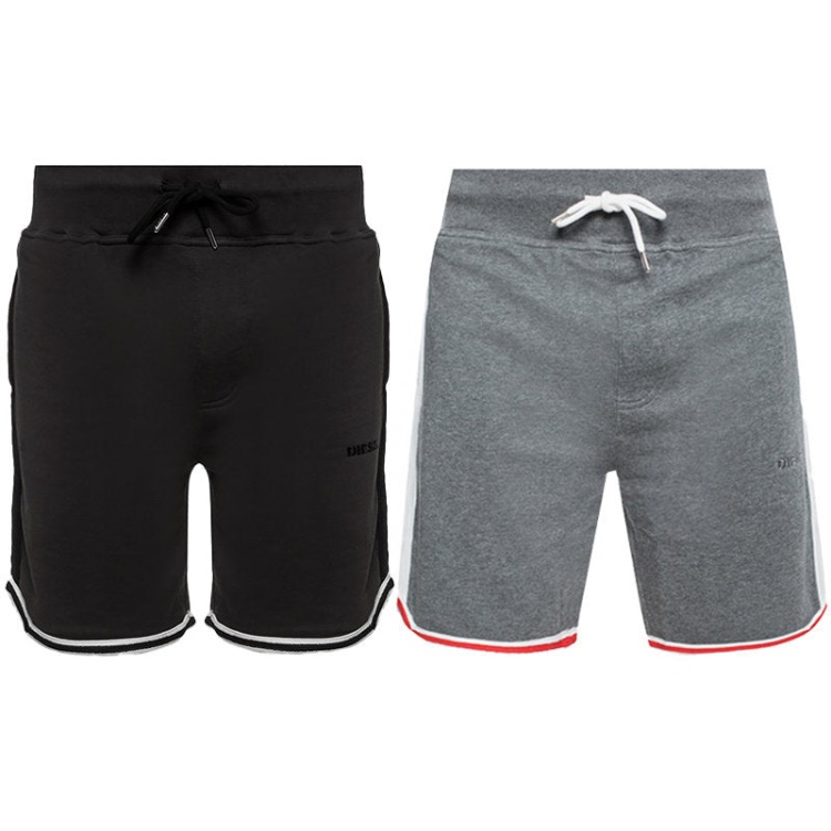 Diesel Umlb Pan Men's Fleece Jersey Shorts Casual Summer Beachwear Bermudas S-Xl