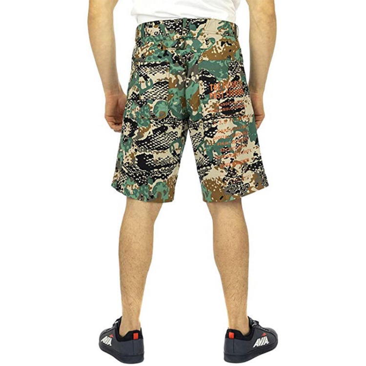 Diesel P Frank 0Eavd Men's Short Regular Fit Summer Relax Casual Camou Half Pants