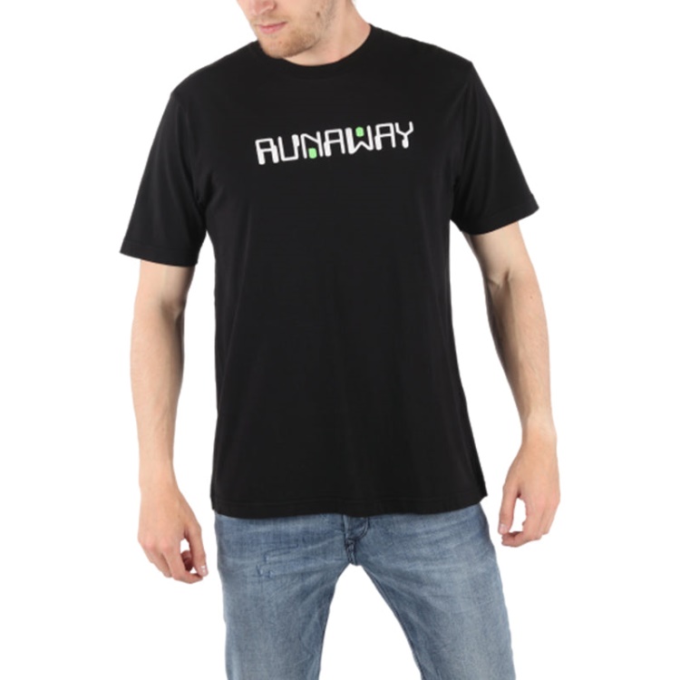 Diesel T Just Zd 0Sayp 900 Men's T-Shirt Graphic Print Crew Neck Summer Black Tee