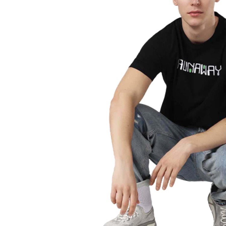 Diesel T Just Zd 0Sayp 900 Men's T-Shirt Graphic Print Crew Neck Summer Black Tee