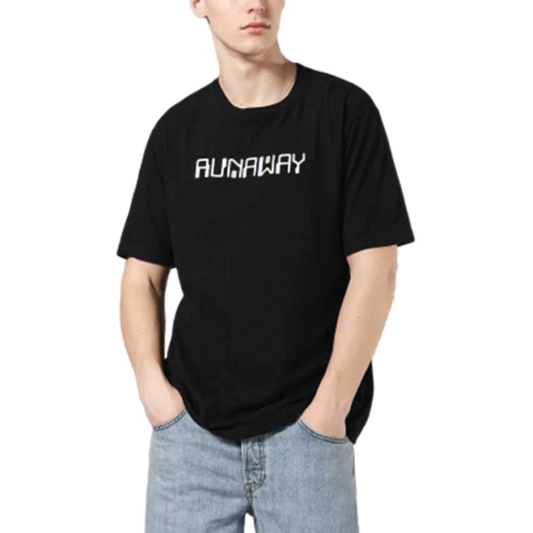 Diesel T Just Zd 0Sayp 900 Men's T-Shirt Graphic Print Crew Neck Summer Black Tee