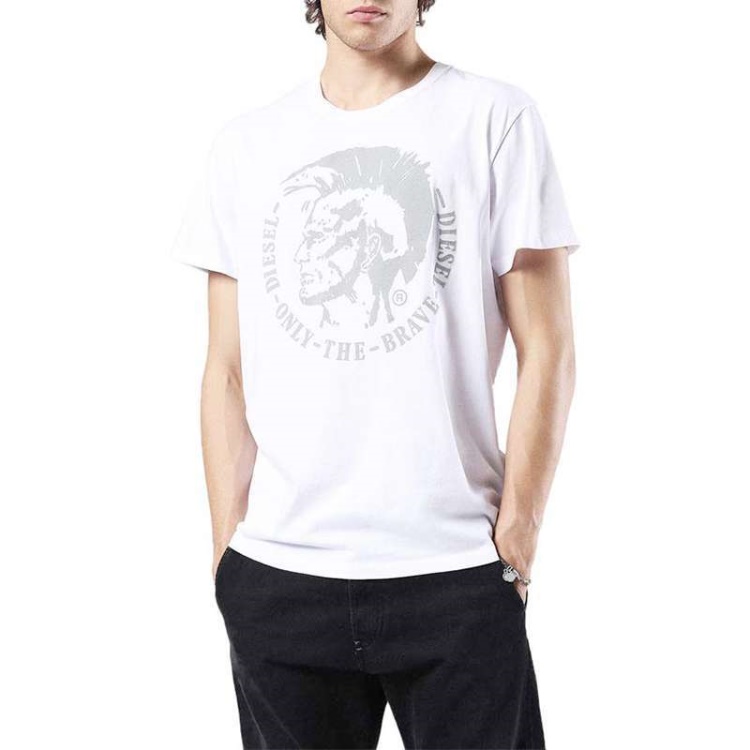 Diesel T Diego Fo Men's T Shirts Short Sleeve Crew Neck Casual Summer Cotton Tee Black/Navy/White/Blue/Red