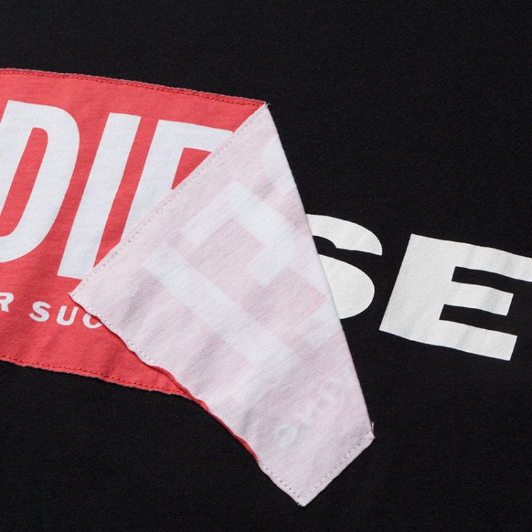 T Diego Qa Men's T Shirt Short Sleeve Crew Neck Slim Fit Casual Cotton Tee Diesel Grey/Black/White/Navy