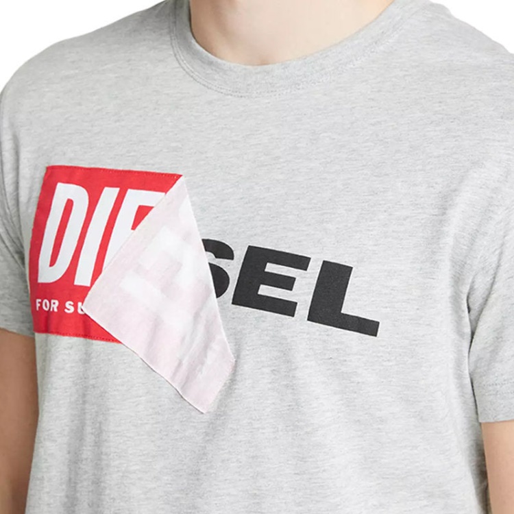 T Diego Qa Men's T Shirt Short Sleeve Crew Neck Slim Fit Casual Cotton Tee Diesel Grey/Black/White/Navy