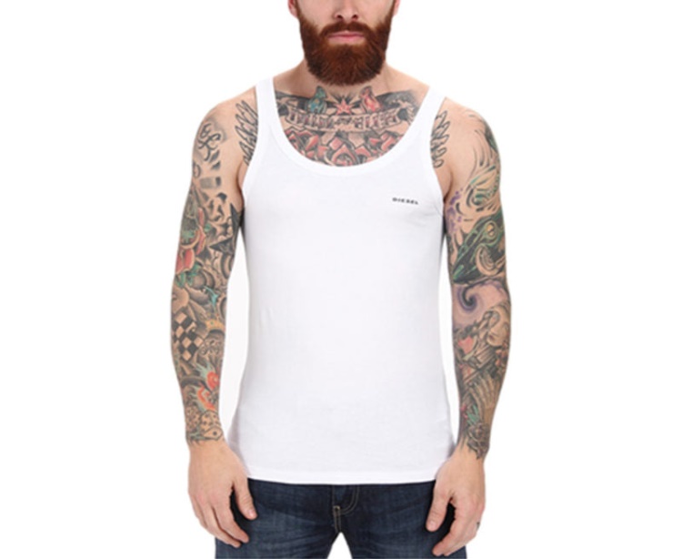 Diesel Bale Single Men's Tank Top Gym Muscle Bodybuilding Sleeveless Vest 1 Pack Grey/White/Black