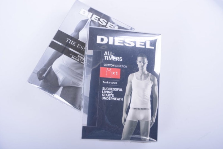 Diesel Bale Single Men's Tank Top Gym Muscle Bodybuilding Sleeveless Vest 1 Pack Grey/White/Black