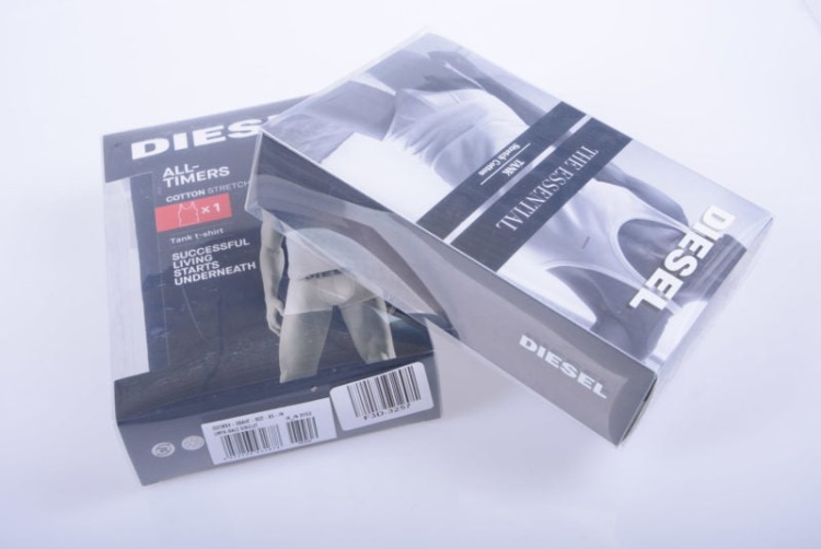 Diesel Bale Single Men's Tank Top Gym Muscle Bodybuilding Sleeveless Vest 1 Pack Grey/White/Black