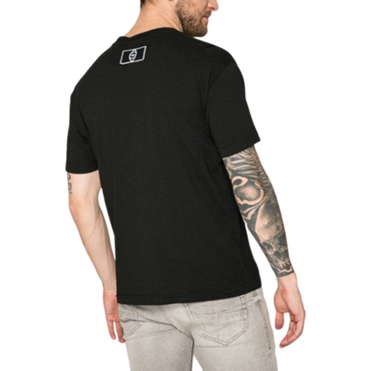 T Wallace Sg Men's T Shirt Short Sleeves Crew Neck Casual Summer Black Tee Diesel