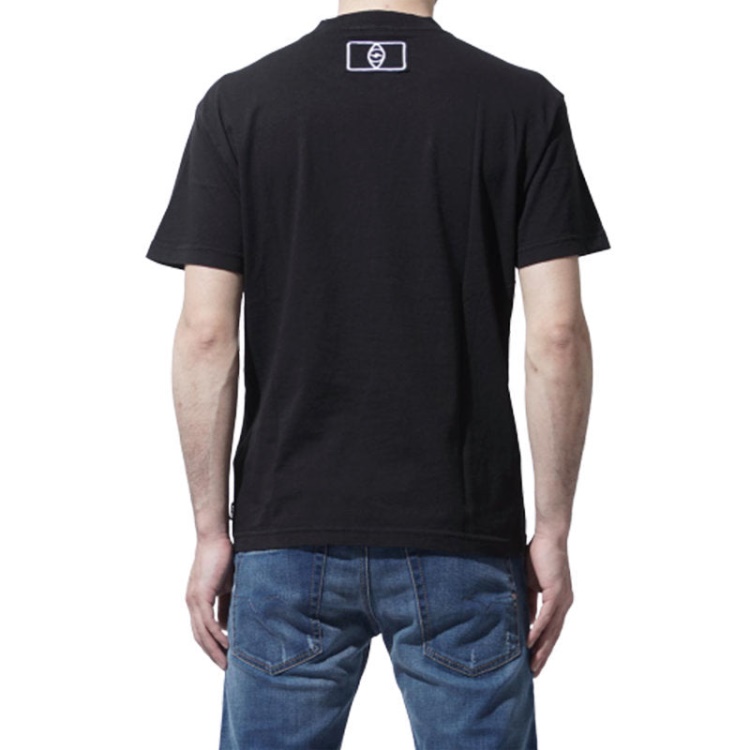 T Wallace Sg Men's T Shirt Short Sleeves Crew Neck Casual Summer Black Tee Diesel