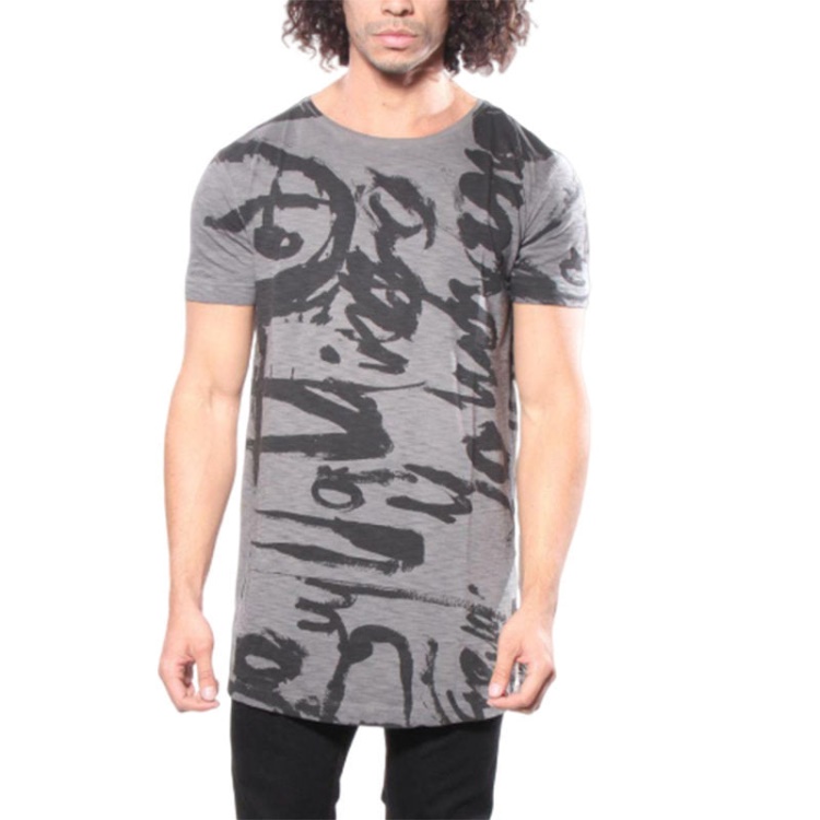 T Longer Ma Graphic Men's T Shirt Short Sleeve Crew Neck Summer Cotton Tee Diesel